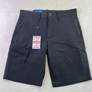 English Laundry Mens 30 Black Comfort Dynamic Stretch 10” Inseam Shorts